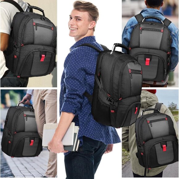 NEW! Topnotch Well-Designed Semi-Rigid Backpack w/USB/Anti-Theft/Luggage Strap NEW! Topnotch Water-resistant Backpack w/USB/Luggage Strap  main image 3